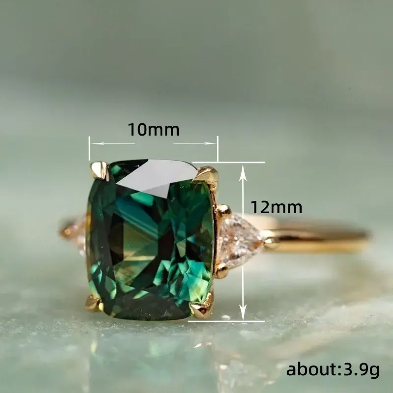 Green Square Ring Size 5 - FY0269